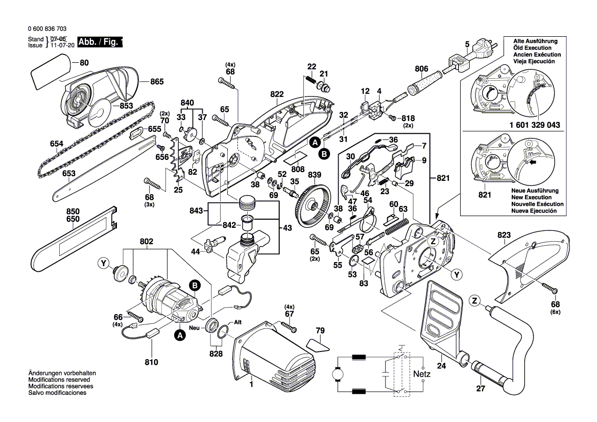 New Genuine Bosch 1602317011 Guide Rail