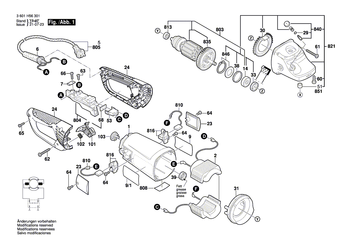 New Genuine Bosch 1602388035 Cable routing