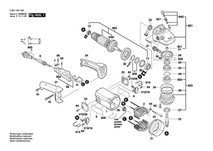 New Genuine Bosch 1603123060 Grinding Spindle