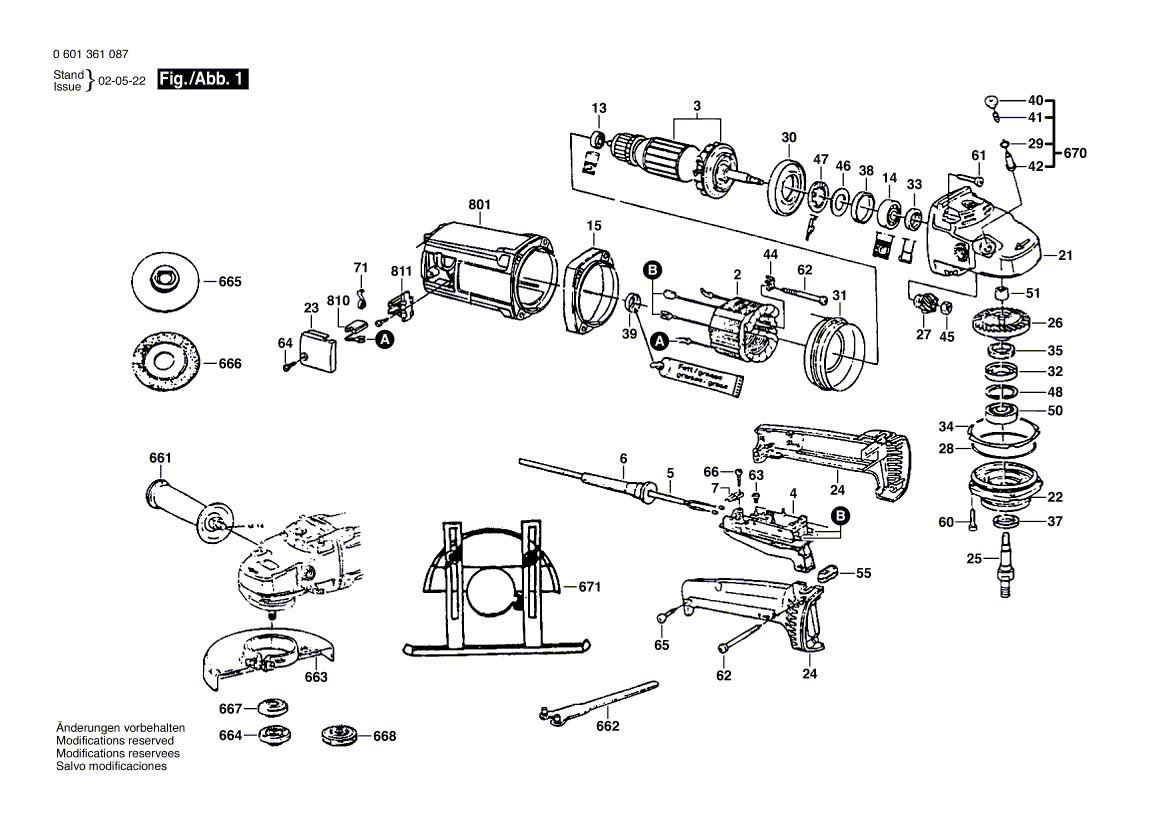 New Genuine Bosch 1603231012 Push-Button