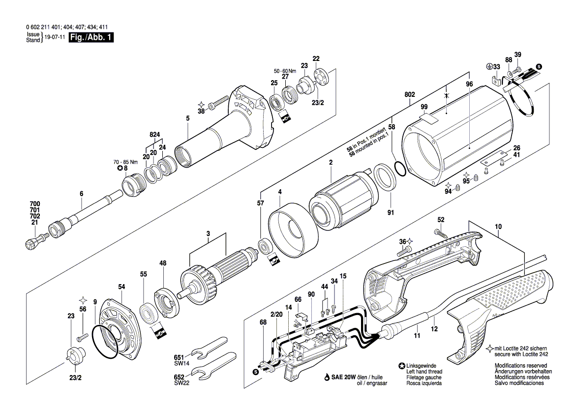 New Genuine Bosch 1603344024 Threaded Ring
