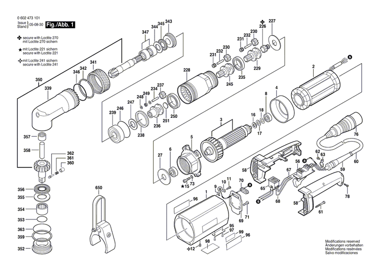 New Genuine Bosch 1603402002 Set screw