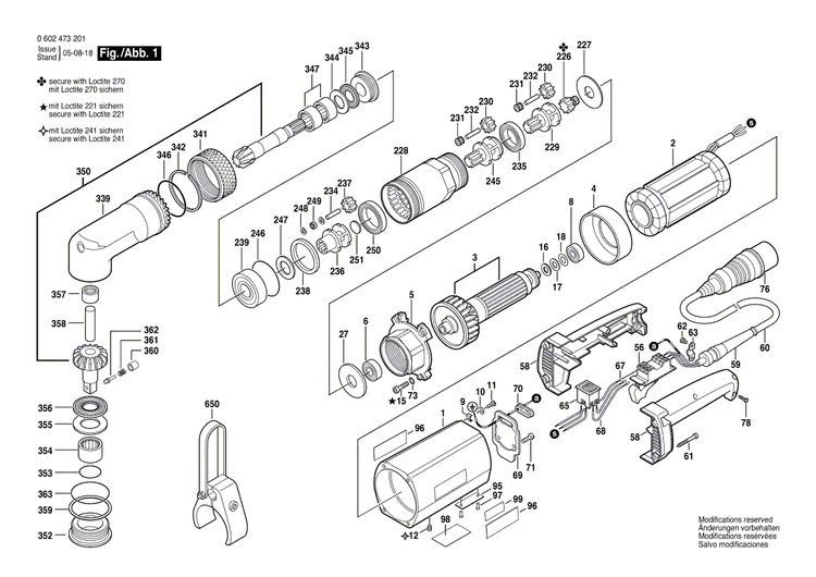 New Genuine Bosch 1603402004 Set screw