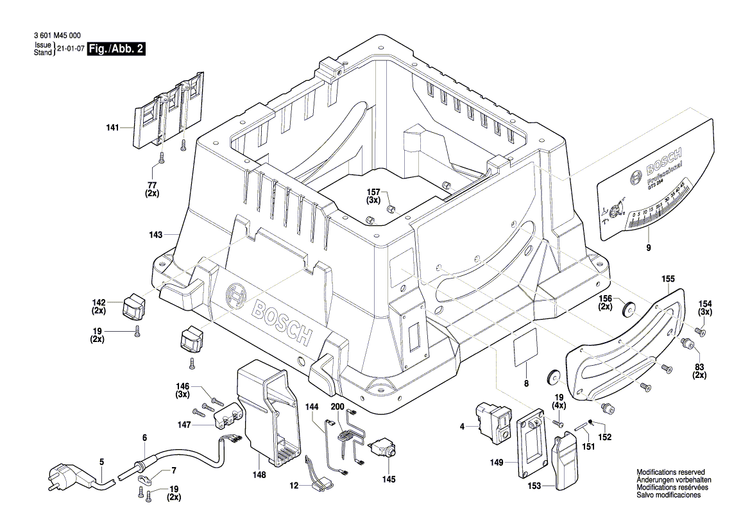 New Genuine Bosch 1603430097 Screw