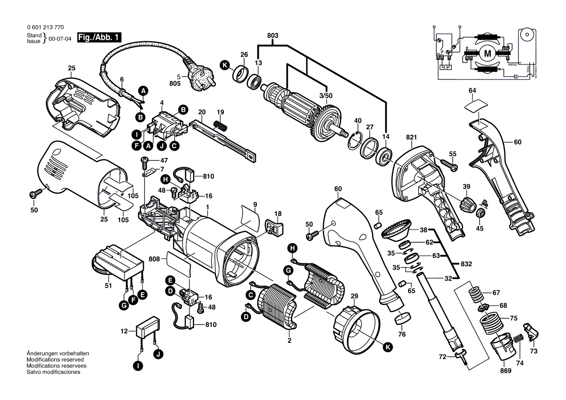 New Genuine Bosch 1603435061 Tapping Screw