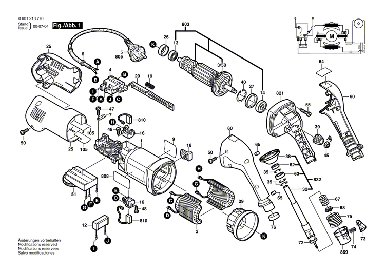 New Genuine Bosch 1603435061 Tapping Screw