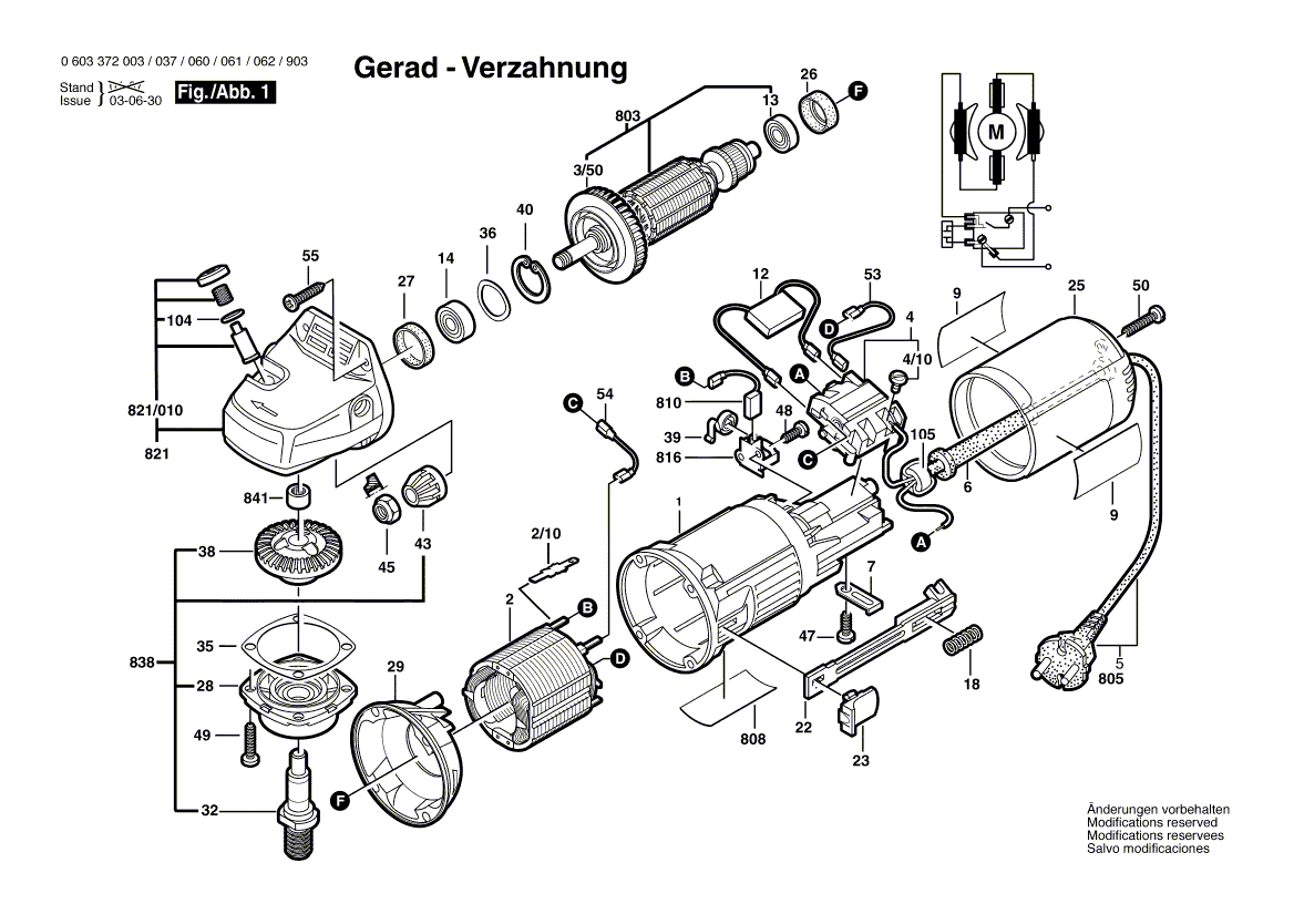 New Genuine Bosch 1604010260 Armature With Fan
