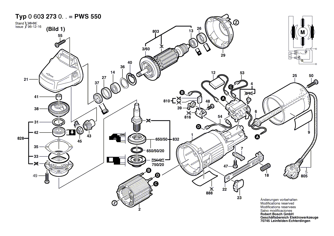 New Genuine Bosch 1604010262 Armature With Fan