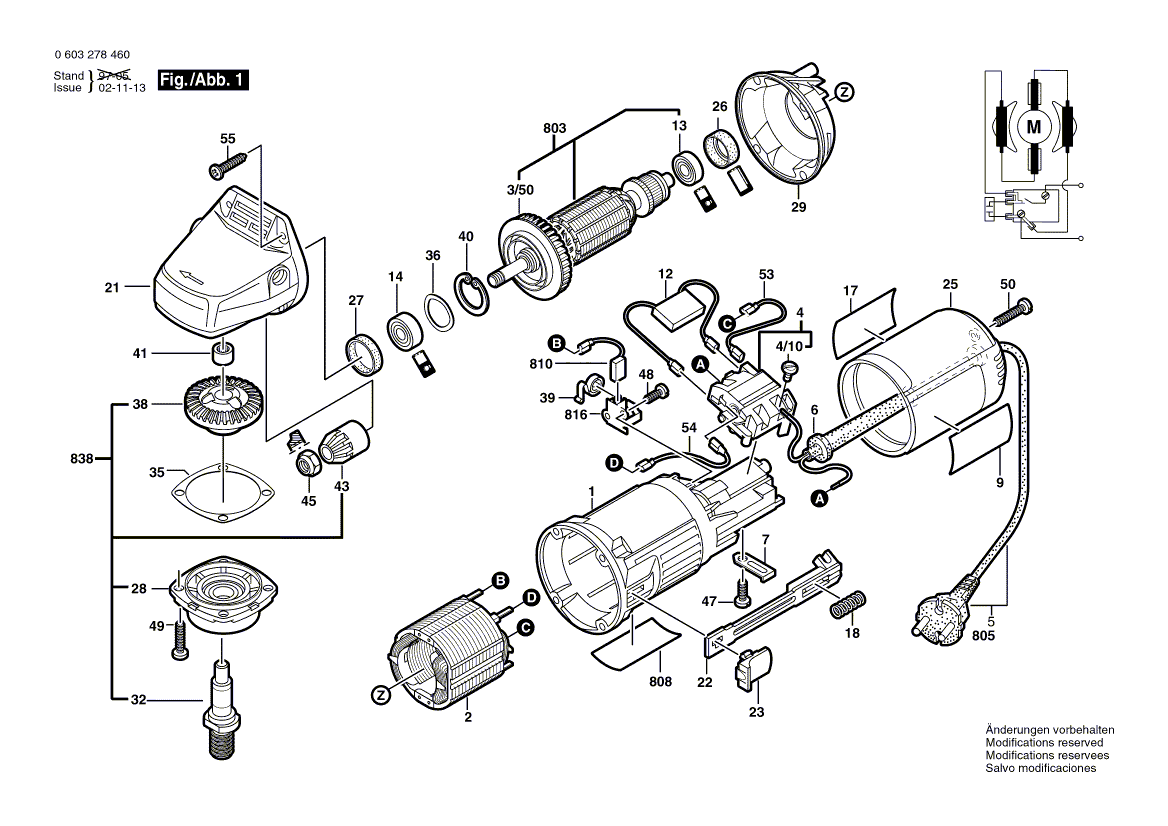 New Genuine Bosch 1604010615 Armature With Fan