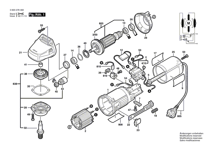 New Genuine Bosch 1604010615 Armature With Fan