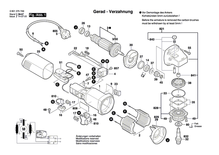 New Genuine Bosch 1604010627 Armature