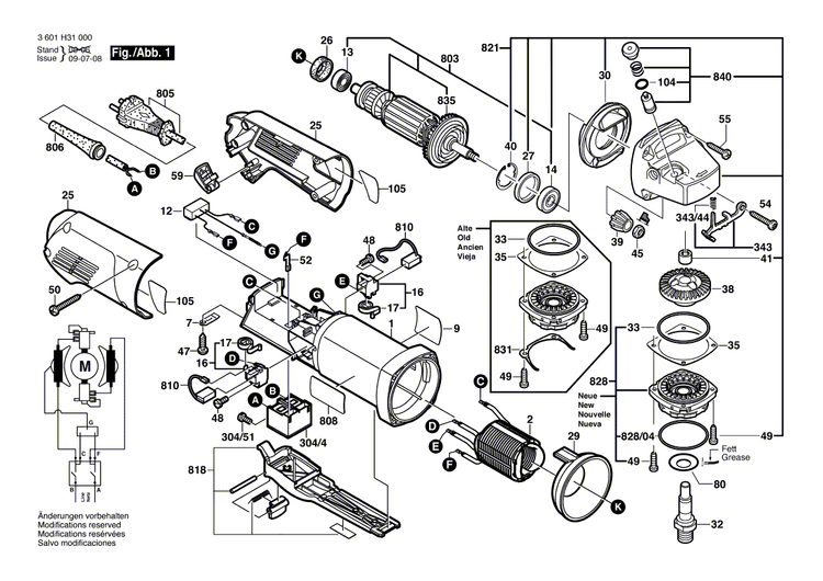 New Genuine Bosch 1604010633 Armature With Fan