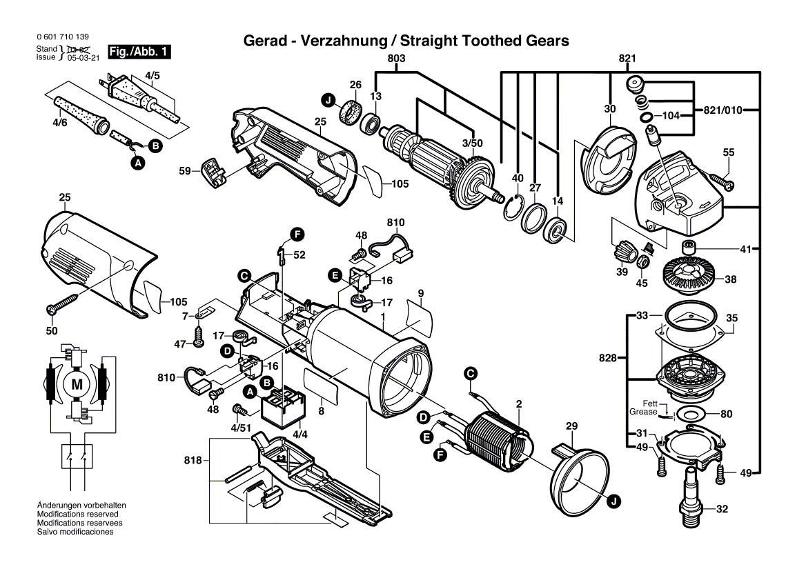 New Genuine Bosch 1604010635 Armature With Fan