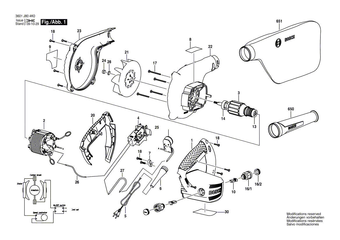New Genuine Bosch 1604010A59 Armature