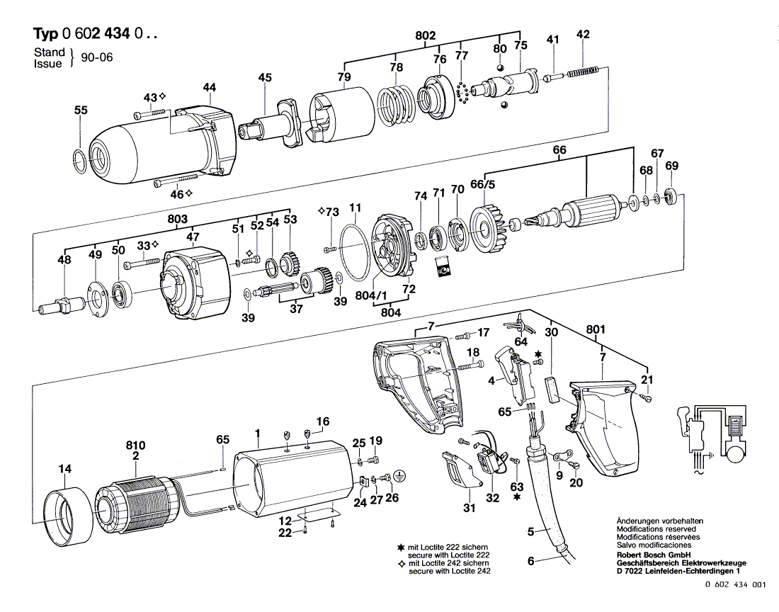 New Genuine Bosch 1604080030 Rotor Without Winding