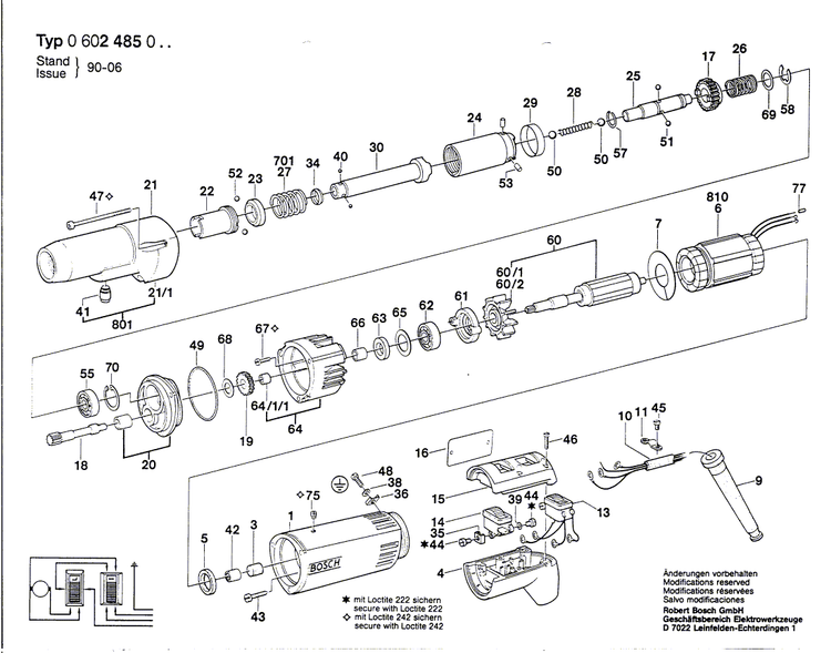 New Genuine Bosch 1604080053 Rotor Without Winding