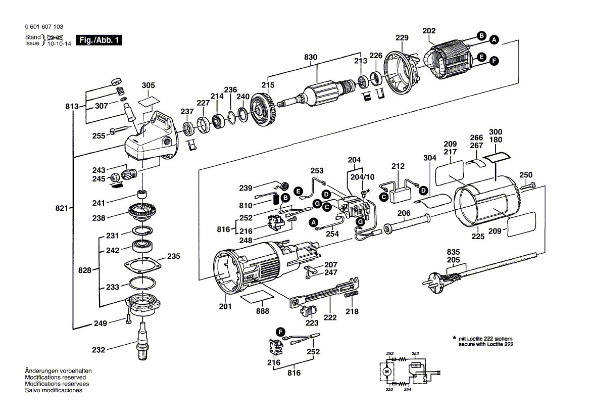New Genuine Bosch 1604220224 Field