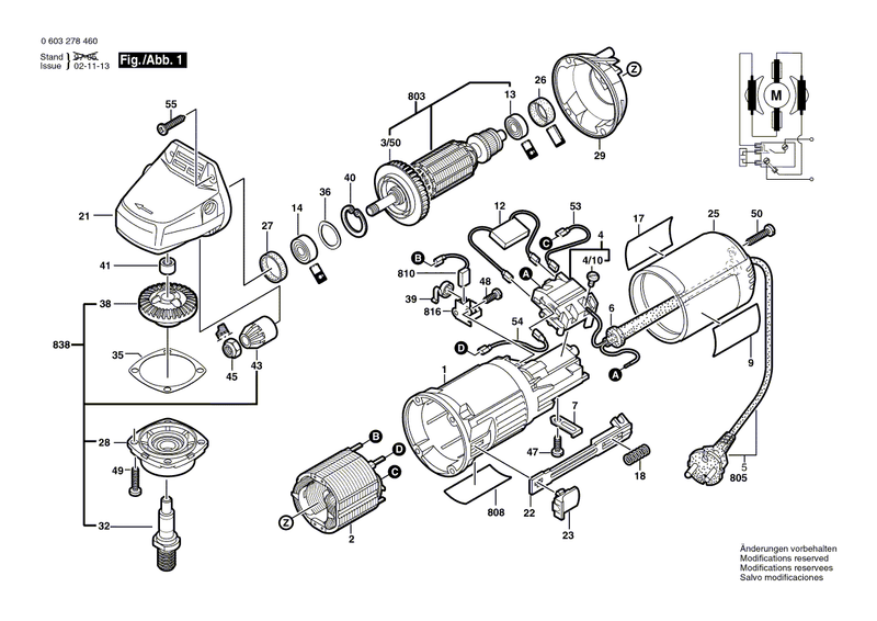 New Genuine Bosch 1604220325 Field