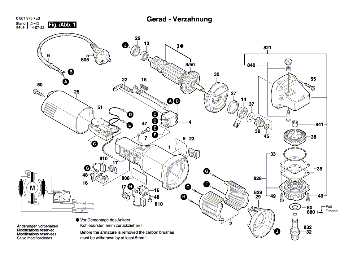 New Genuine Bosch 1604220330 Field