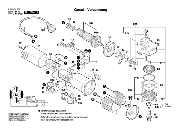 New Genuine Bosch 1604220330 Field