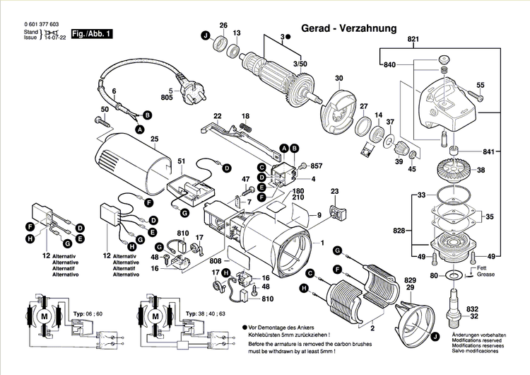 New Genuine Bosch 1604220342 Field