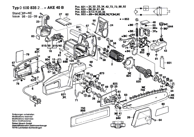 New Genuine Bosch 1604220358 Field