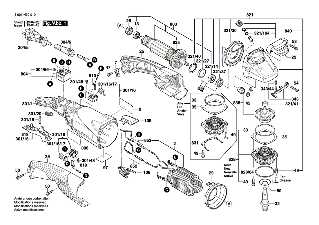 New Genuine Bosch 1604220433 Field