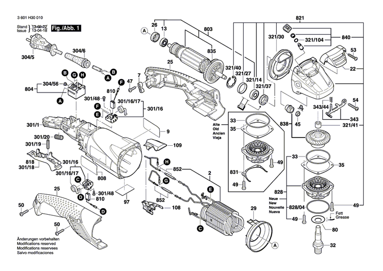 New Genuine Bosch 1604220433 Field