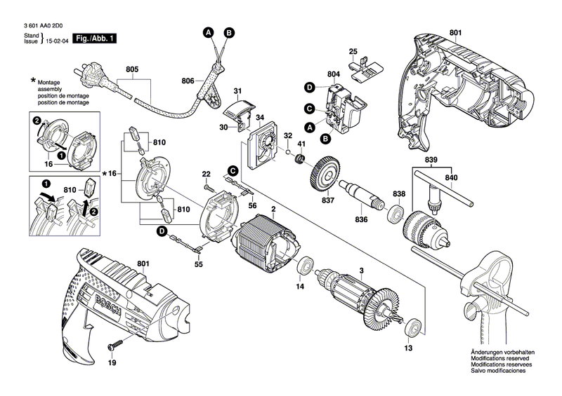 New Genuine Bosch 1604220522 Field