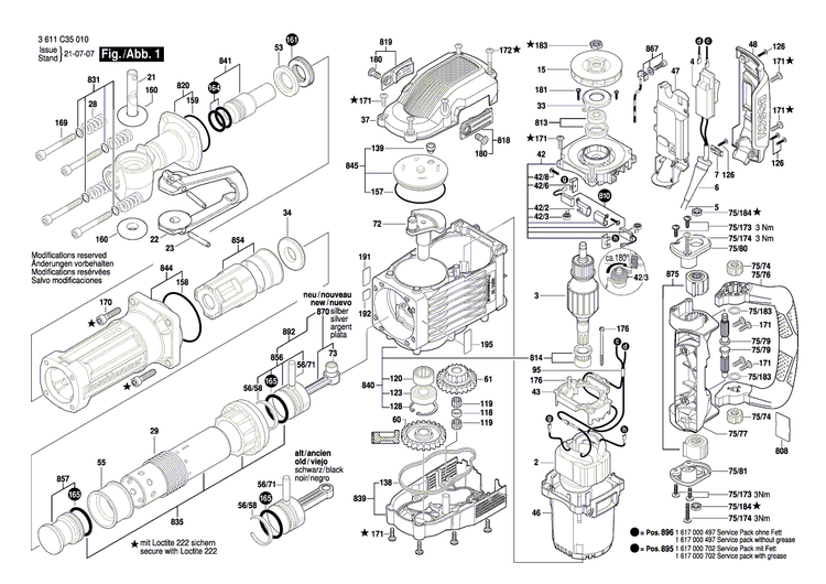 New Genuine Bosch 160422052N Field