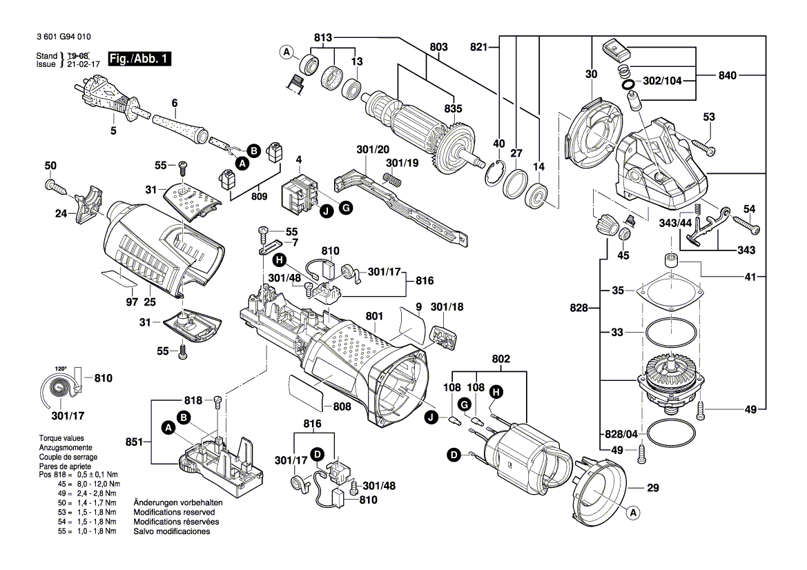 New Genuine Bosch 1604220530 Field assembly
