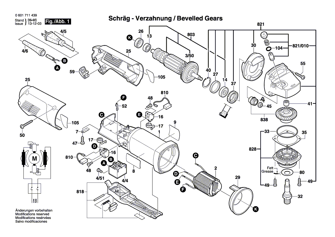 New Genuine Bosch 160422058C Field