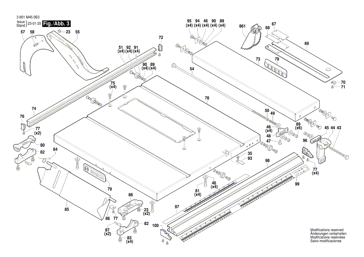 New Genuine Bosch 160422058W Field