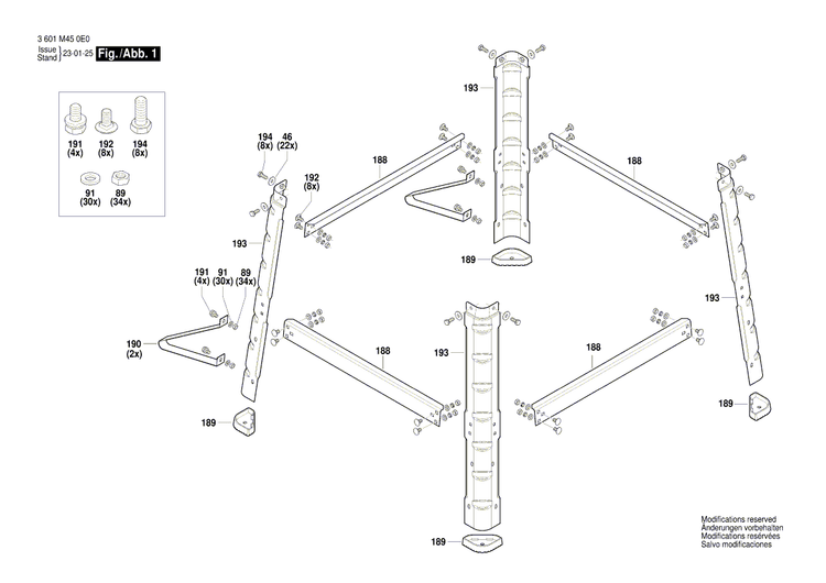 New Genuine Bosch 160422058W Field
