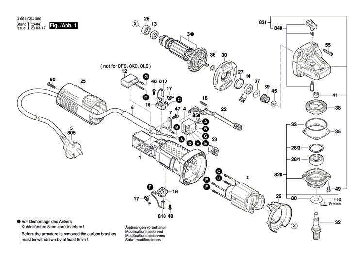 New Genuine Bosch 160422059E Field