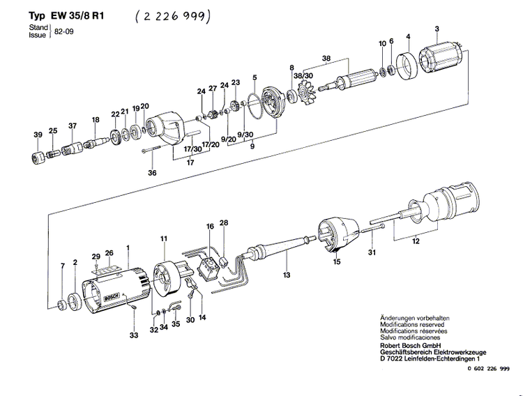New Genuine Bosch 1604229200 Stator