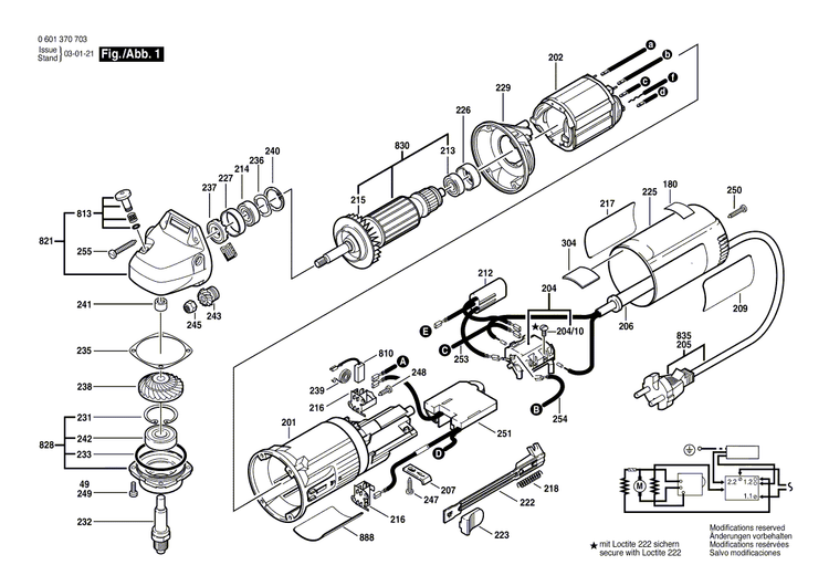 New Genuine Bosch 1604448005 Connecting Cable