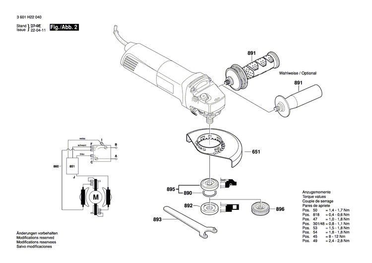 New Genuine Bosch 1604448023 Connecting Cable
