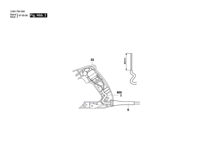 New Genuine Bosch 1604449013 Connecting Cable