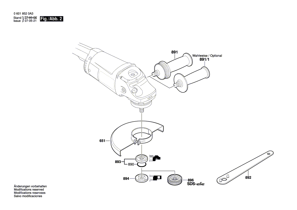 New Genuine Bosch 1604460219 Power supply cord