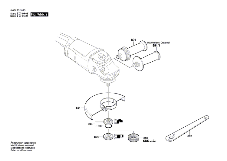New Genuine Bosch 1604460219 Power supply cord