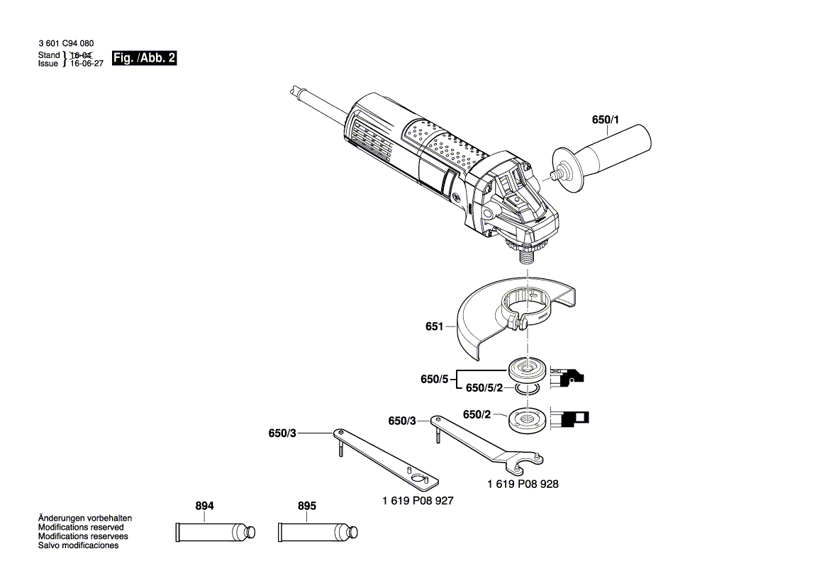 New Genuine Bosch 1604460263 Power supply cord