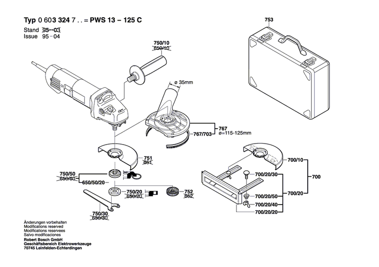 New Genuine Bosch 1604460430 Power supply cord