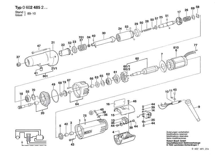 New Genuine Bosch 1604616017 Compression Spring