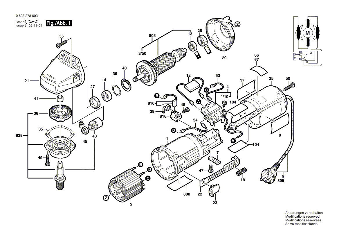 New Genuine Bosch 1605108127 Motor Housing