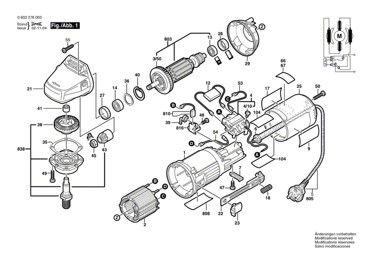New Genuine Bosch 1605108127 Motor Housing