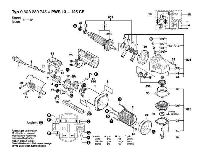 New Genuine Bosch 1605108169 Motor Housing