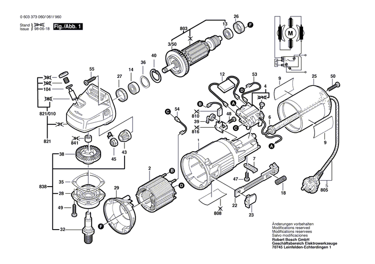 New Genuine Bosch 1605108189 Motor Housing