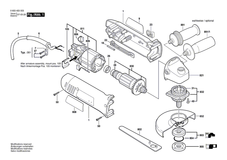 New Genuine Bosch 1605108203 Housing Section