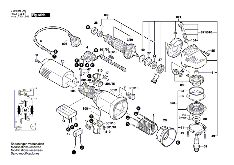 New Genuine Bosch 1605108209 Motor Housing